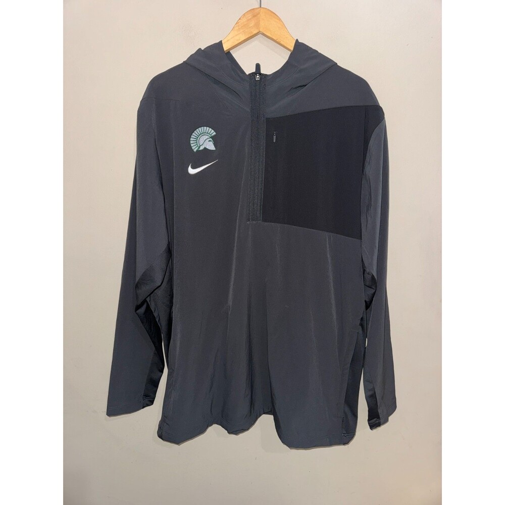 Men 2XL Nike Michigan State Spartans Football Team Issued PE Pregame Jacket NCAA